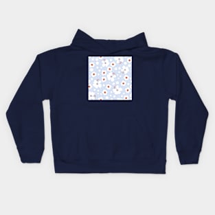 Pattern with hand drawn flowers Kids Hoodie